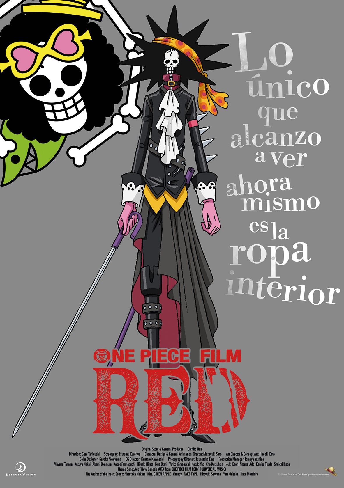 Brook Póster Personajes One Piece Film Red