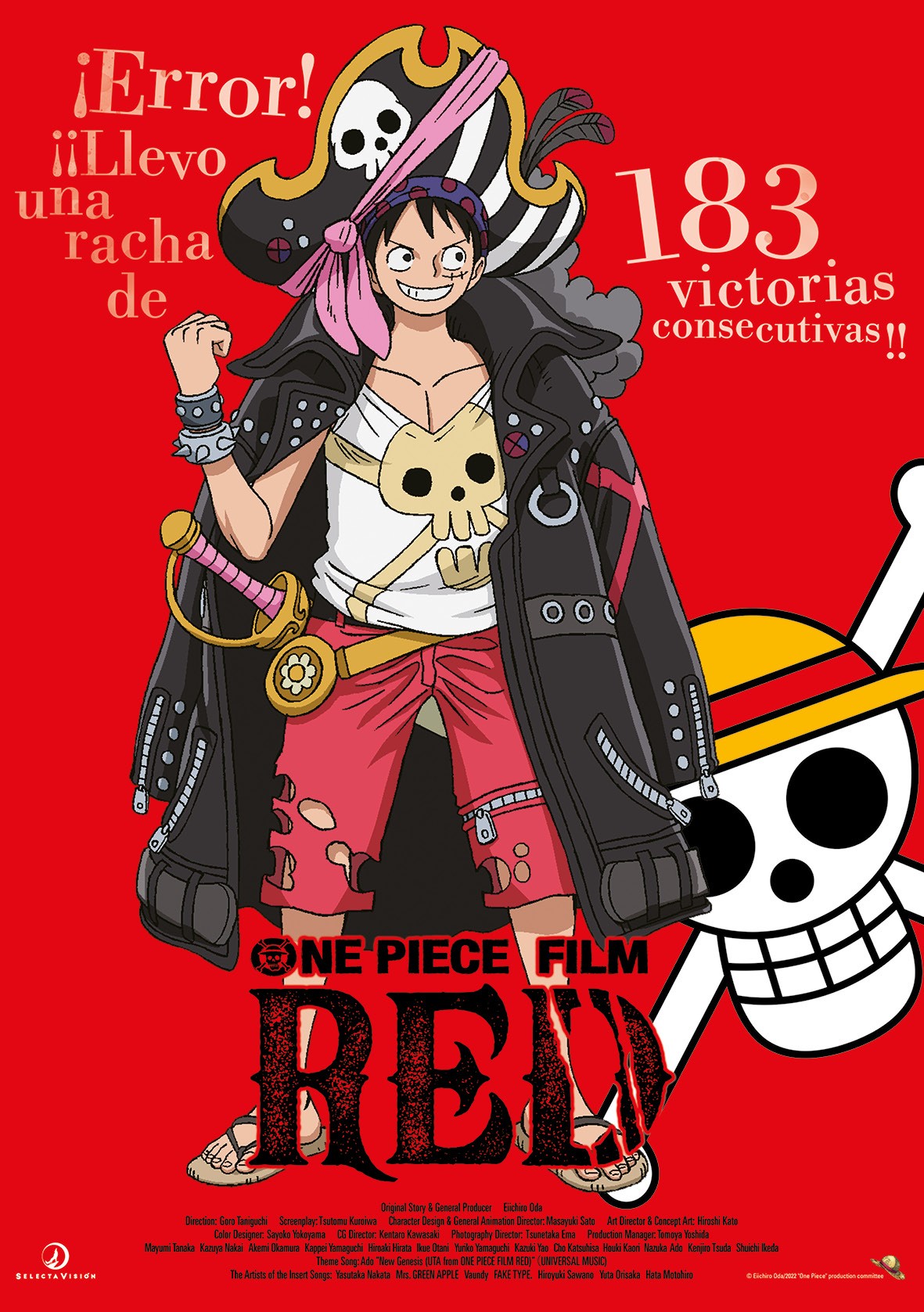Luffy One Piece Film Red Poster personajes