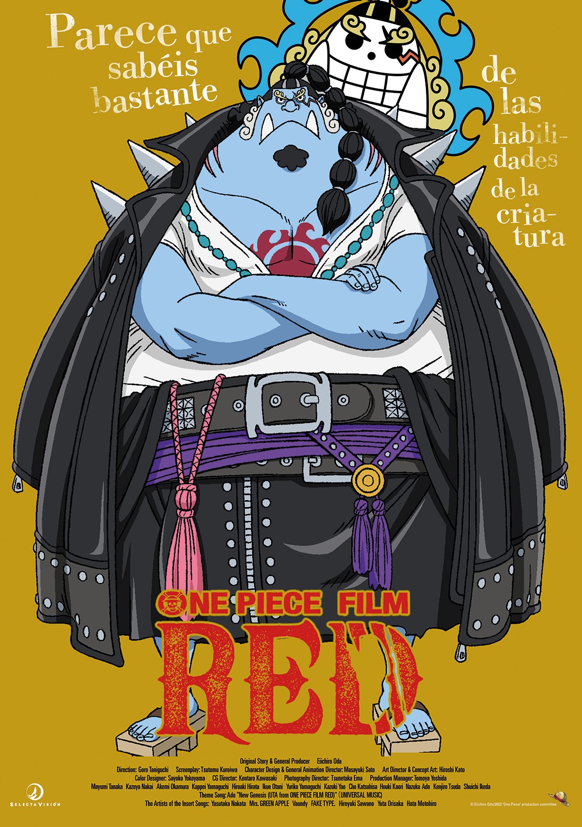 Jinbe Póster Personajes One Piece Film Red